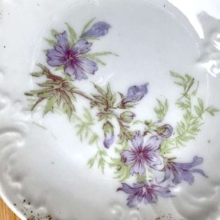 2 Havilland Limoges Floral Pin Dishes