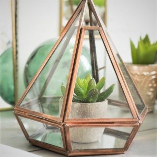Geometric Terrarium Style Planter Pyramid