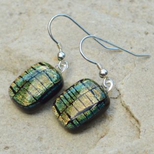 Wicksteads AWDesignsUK Golden Copper Sterling Silver Drop Earrings
