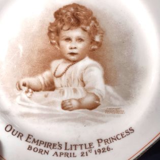 Queen Elizabeth 11 Paragon Baby Plate - Marcus Adams Portrait