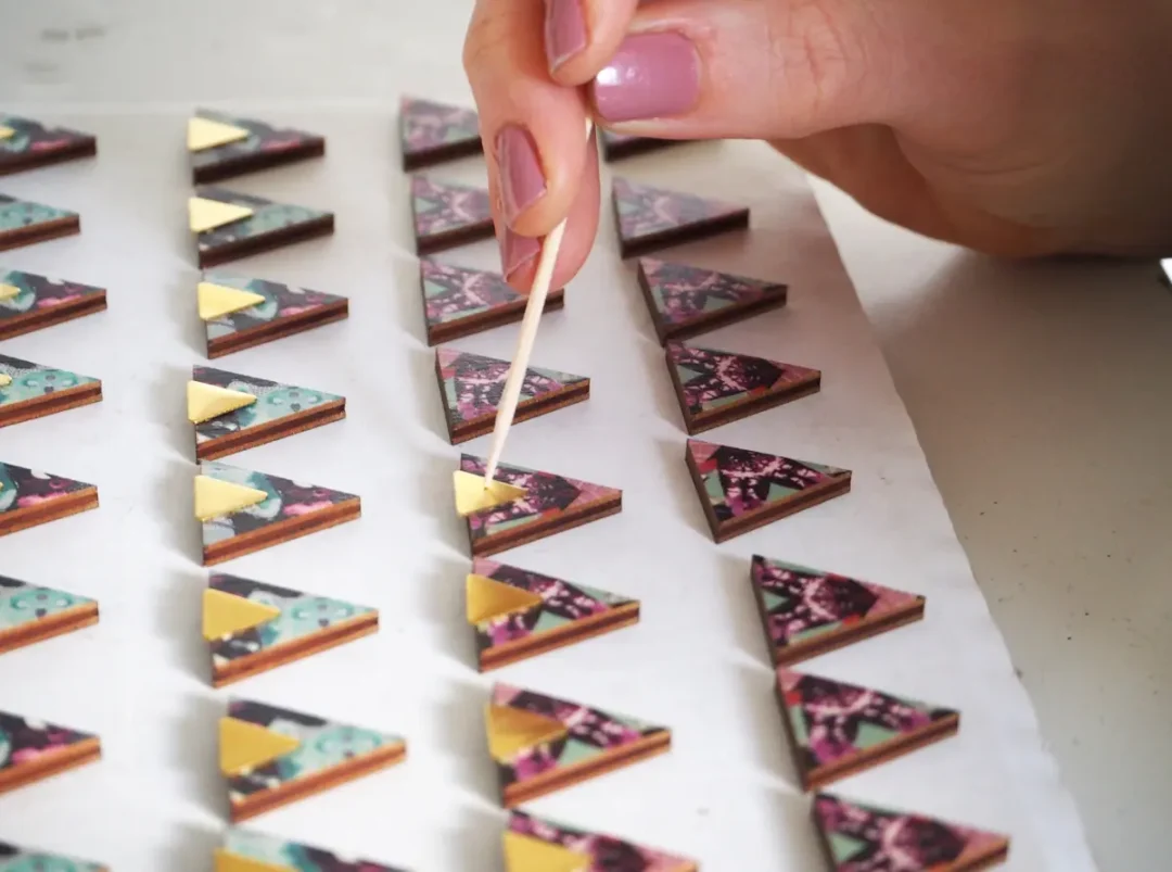 Marble Geometric Designs by Mica Peet