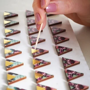 Marble Geometric Designs by Mica Peet