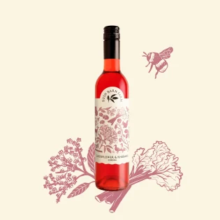 Elderflower and Rhubarb Cordial