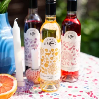 Elderflower & Elderberry Cordials by Bush Barn. Pantry Bliss available at Tiezori.