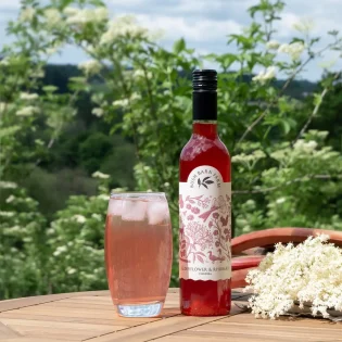 Elderflower and Rhubarb Cordial