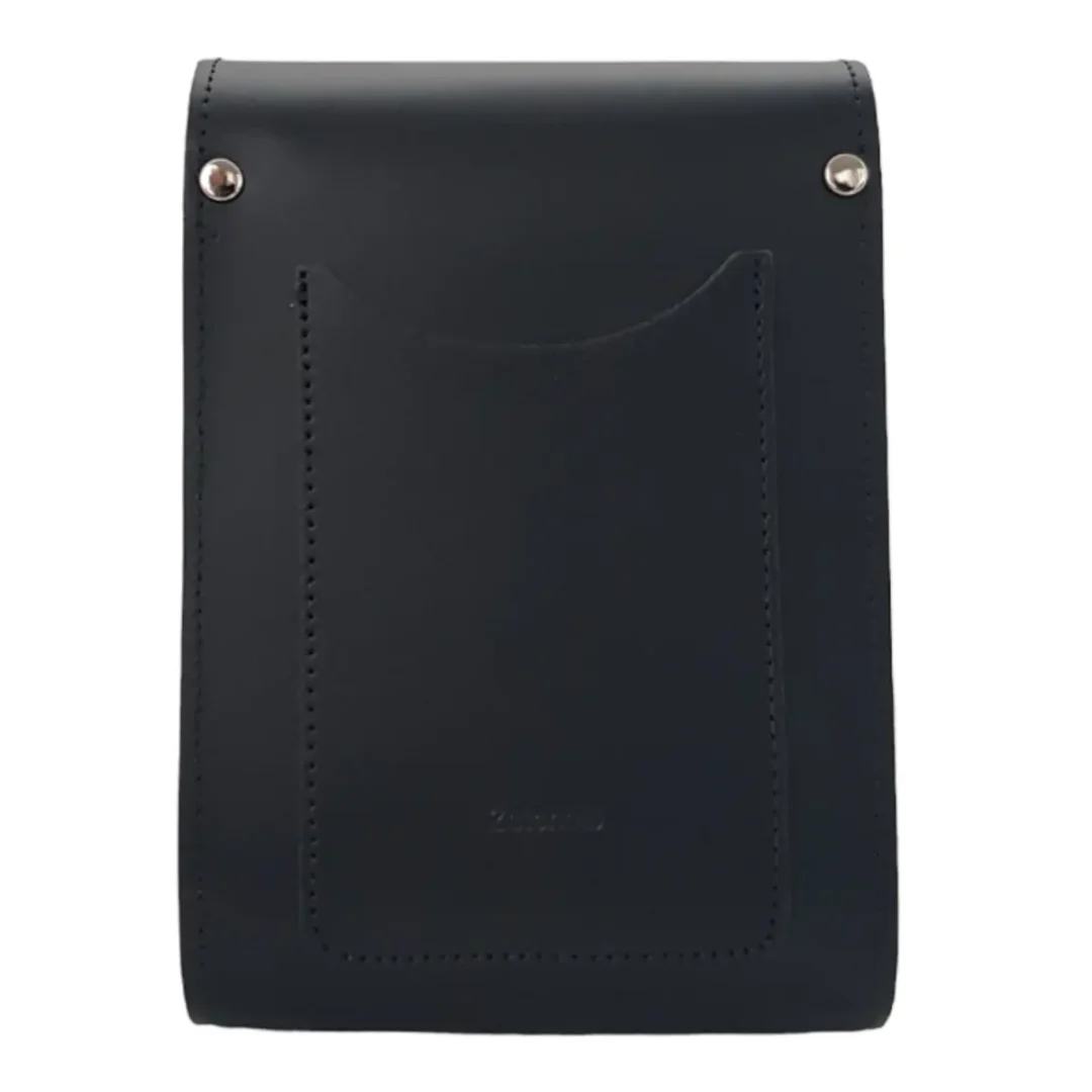 Handmade Leather Festival Phone Bag in Black by Zatchels
