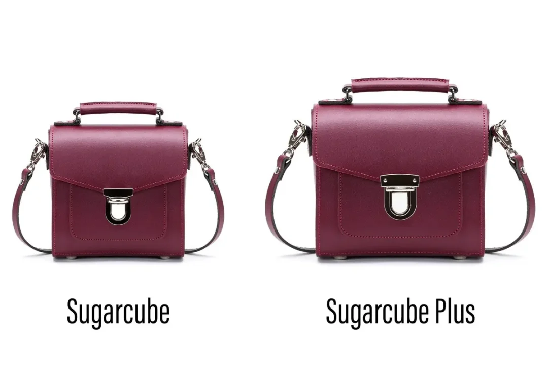 Handmade Leather Sugarcube Handbag in Oxblood by Zatchels