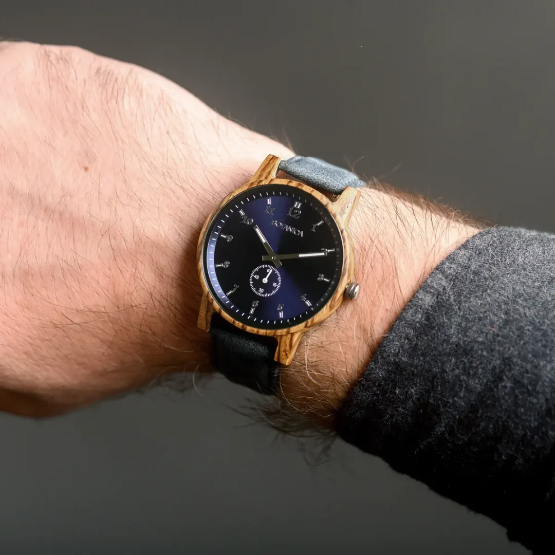 Napoleon Midnight Blue Quartz Watch by Botanica
