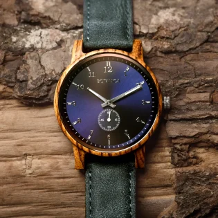 Napoleon Midnight Blue Quartz Watch by Botanica