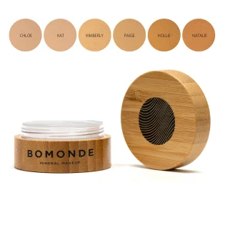 Bomonde's Mineral Foundation showing a variety of shades