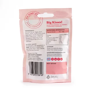 Big Kisses! Sour Strawberry & Cherry Gummies