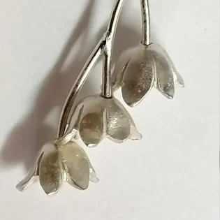 Sterling Silver Lilly Of The Valley Drop Earrings