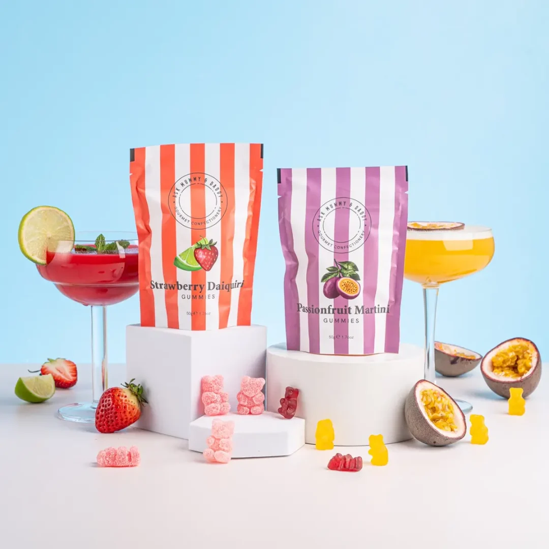 Strawberry Daiquiri & Passionfruit Martini Cocktail Gummies