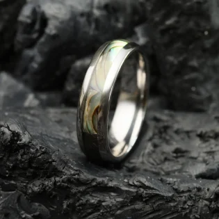 Mulan Abalone Shell & Tungsten Steel Men's Ring