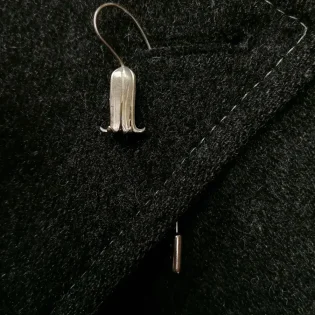 Sterling Silver Bluebell Lapel Pin