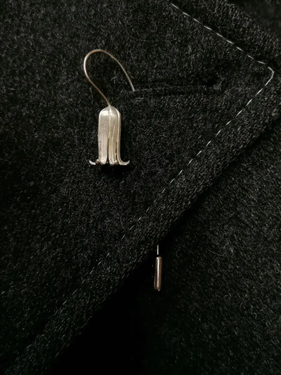 Sterling Silver Bluebell Lapel Pin