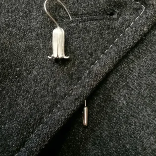 Sterling Silver Bluebell Lapel Pin
