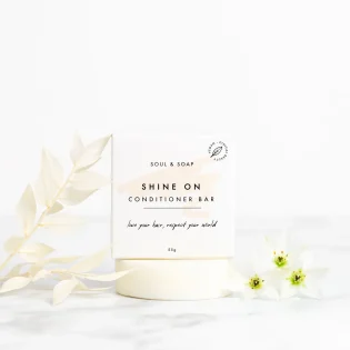 Shine On Vegan Conditioner Bar by Soul & Soap