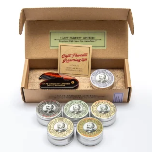 Captain Fawcett’s Moustache Wax & Folding Pocket Comb Set