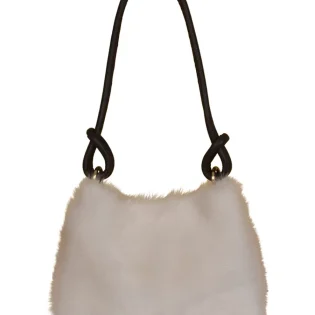 Ivory Sheepskin Hooper Shoulder Bag