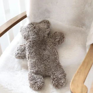 Flat Eric Teddy Bear Hot Water Bottle Cover 0.8L by Owen Barry