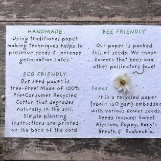Plantable Seed Paper Cards by Erika's Whimsical Art 7