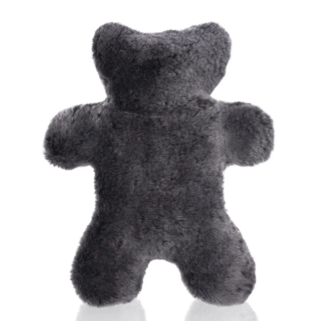 Flat Eric Jr Teddy Bear Hot Water Bottle by Owen Barry Graphito Grey