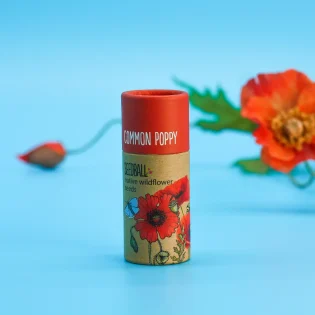 Seedball Wildflower Tubes Common Poppy