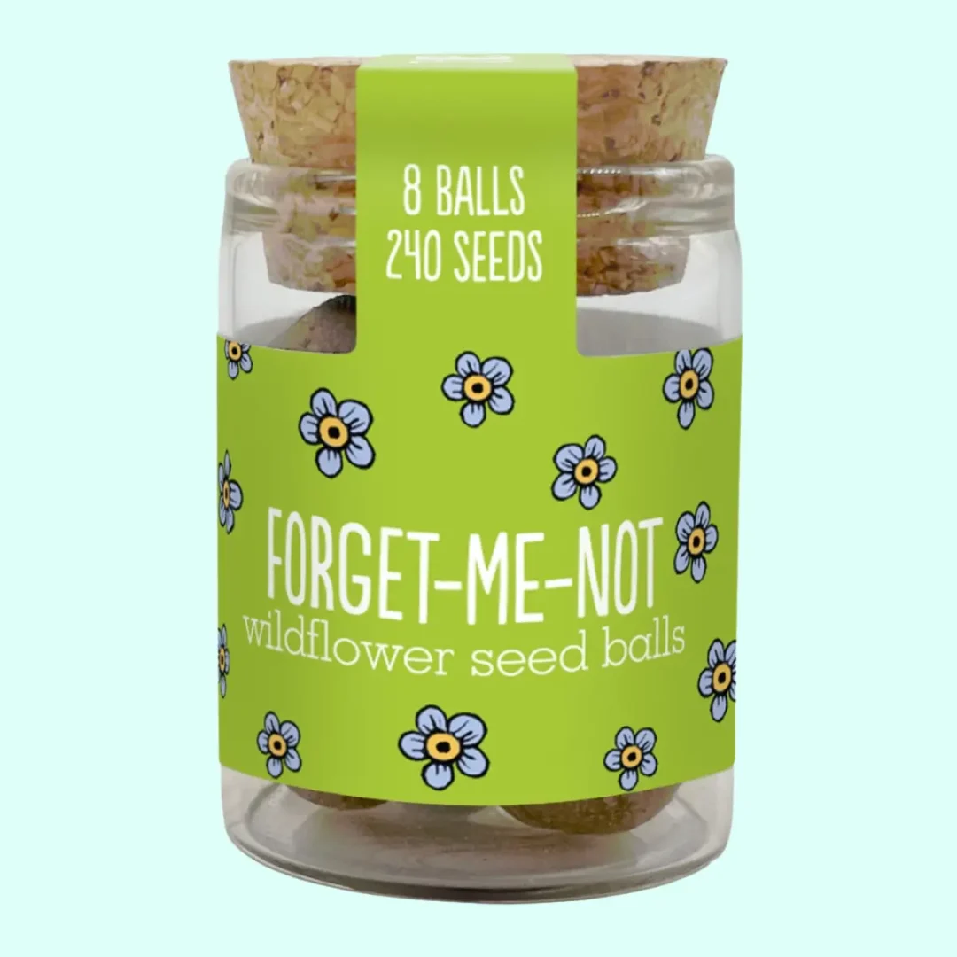 Forget-Me-Not Jar by Seedball available at Tiezori