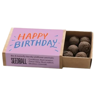 Lavender Happy Birthday Pocket Boxes by Seedball