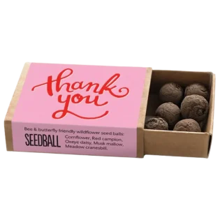 Pink Thank You Pocket Boxes by Seedball