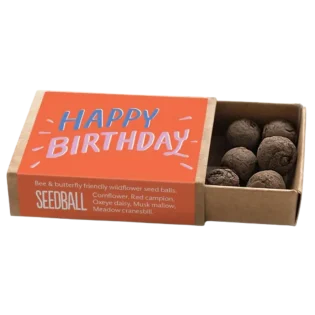 Red Happy Birthday Pocket Boxes by Seedball