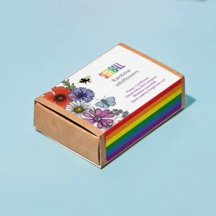 Pride Rainbow Wildflowers Seeds by Seedball available at Tiezori