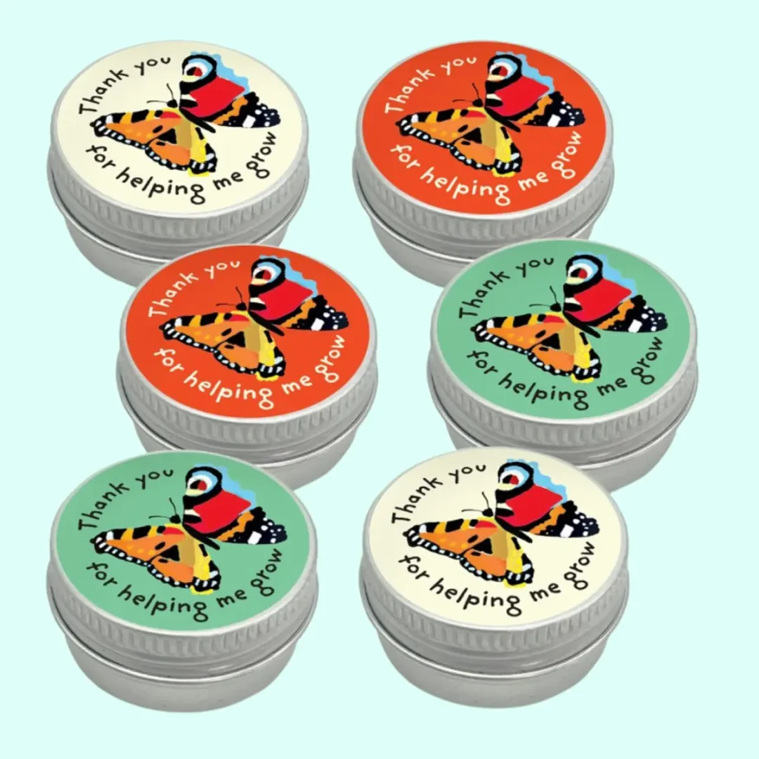 Collection of Mini Tin Thank You For Helping Me Grow Teachers Gift by Seedball available at Tiezori