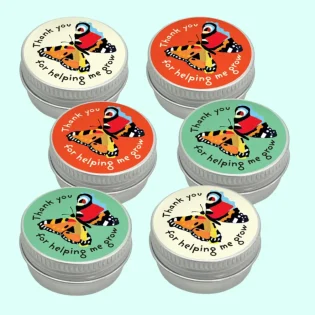 Collection of Mini Tin Thank You For Helping Me Grow Teachers Gift by Seedball available at Tiezori