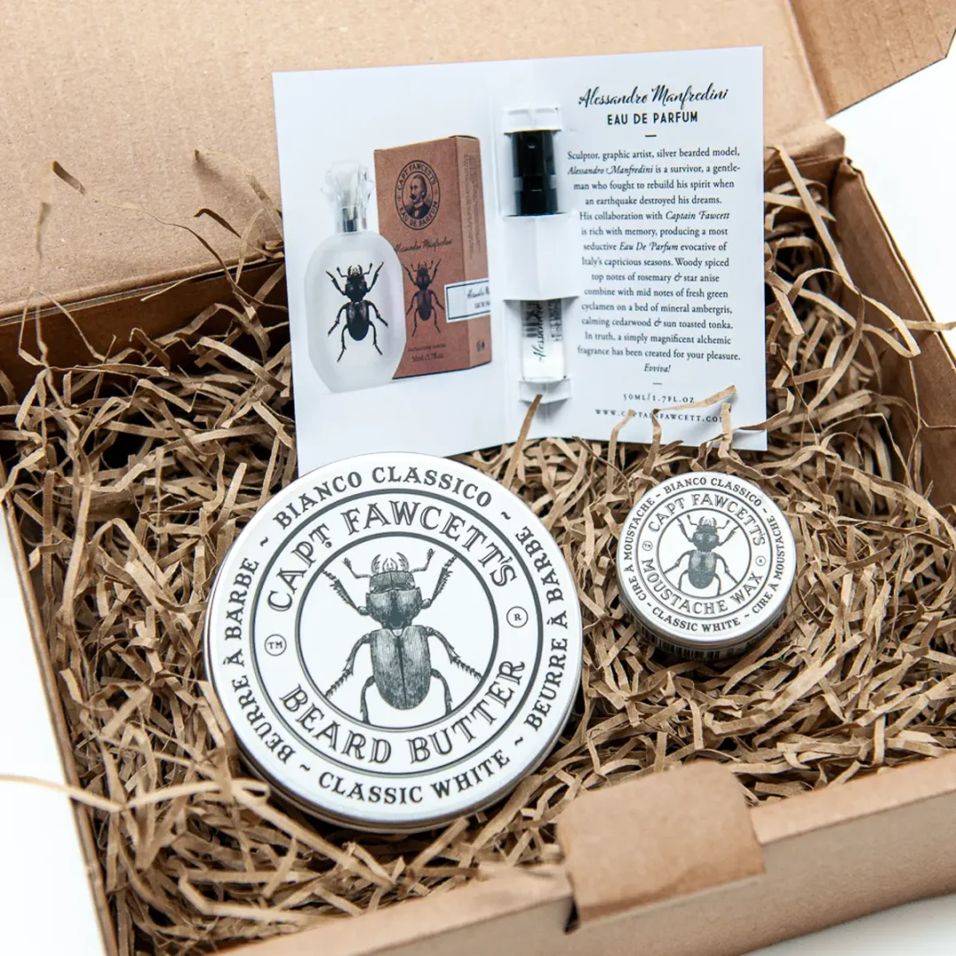 Bianco Classico Gift Set Alessandro Manfredini by Captain Fawcett available at Tiezori