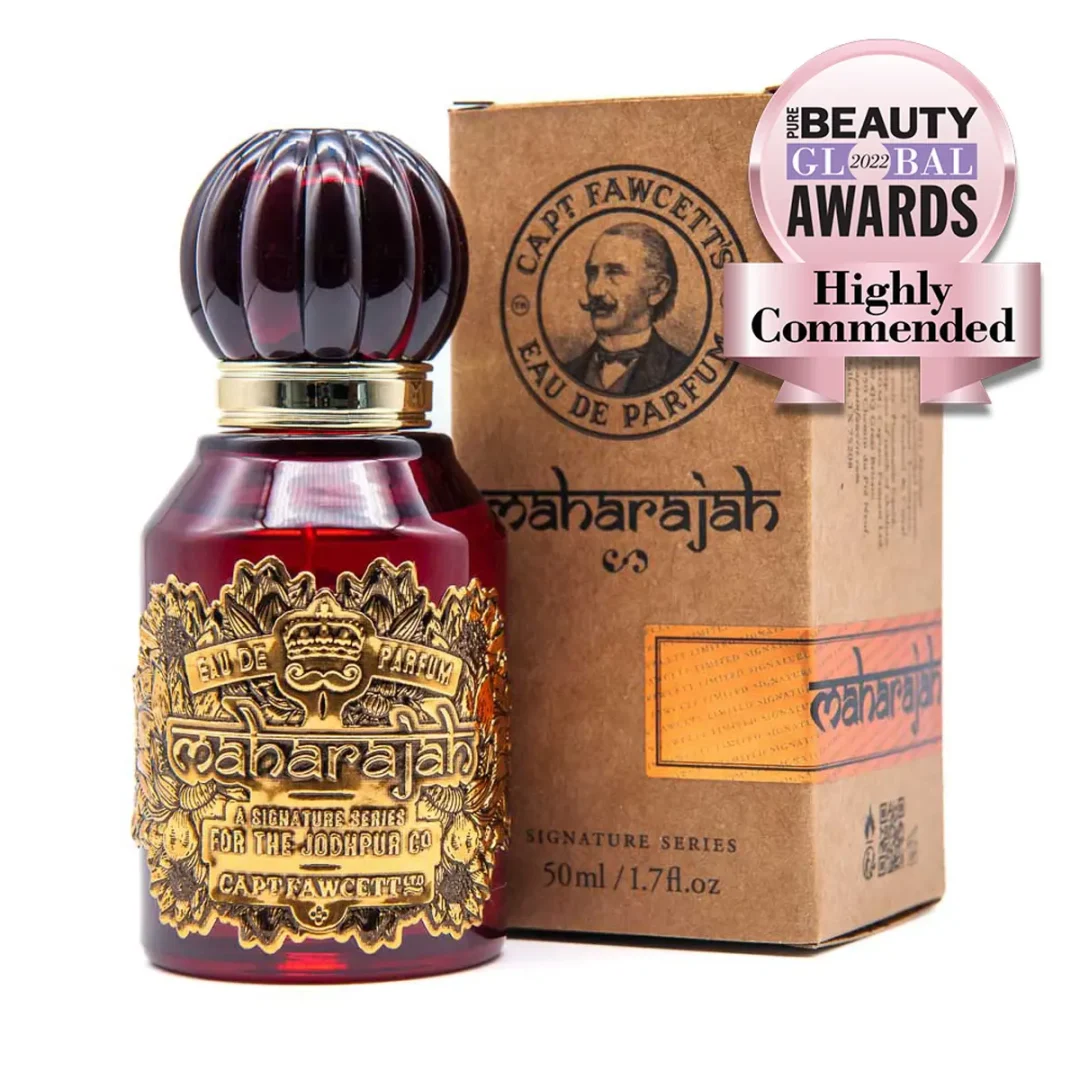 Maharajah Eau De Parfum by Captain Fawcett available at Tiezori - Box Bottle