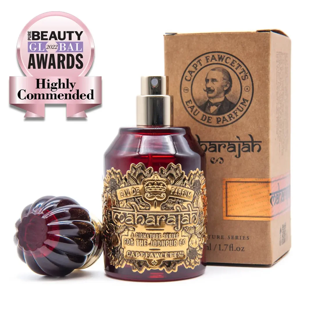 Maharajah Eau De Parfum by Captain Fawcett available at Tiezori on Bottle Box 3